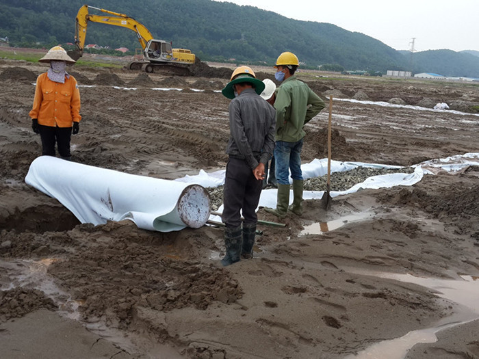 土工布-河北冀州施工現場