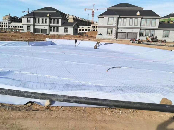 復合土工膜-景觀湖施工